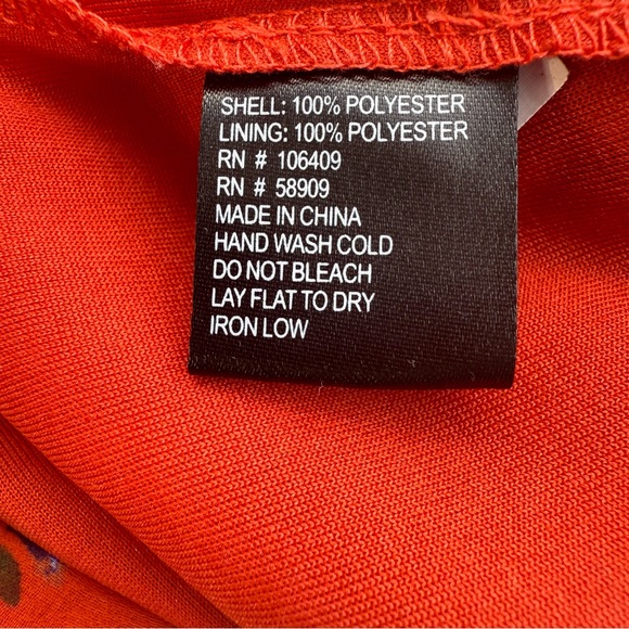 Gianni Bini Orange Floral Romper - Picture 4 of 4